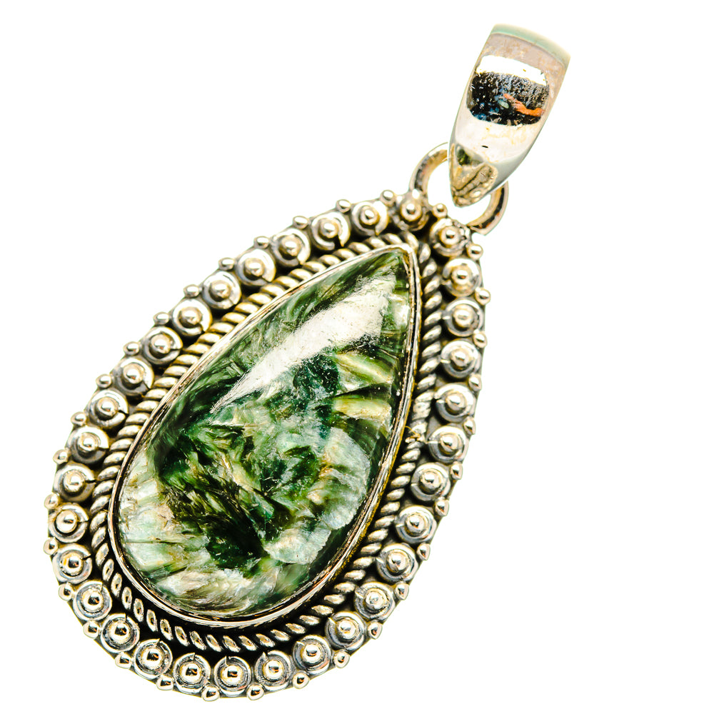 Seraphinite Pendants handcrafted by Anasilvercos - PD11342