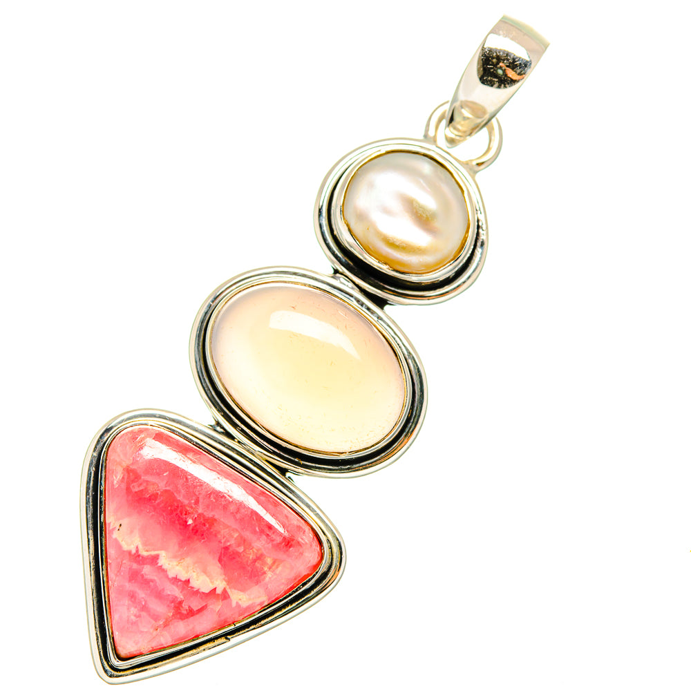 Rhodochrosite Pendants handcrafted by Anasilvercos - PD11344