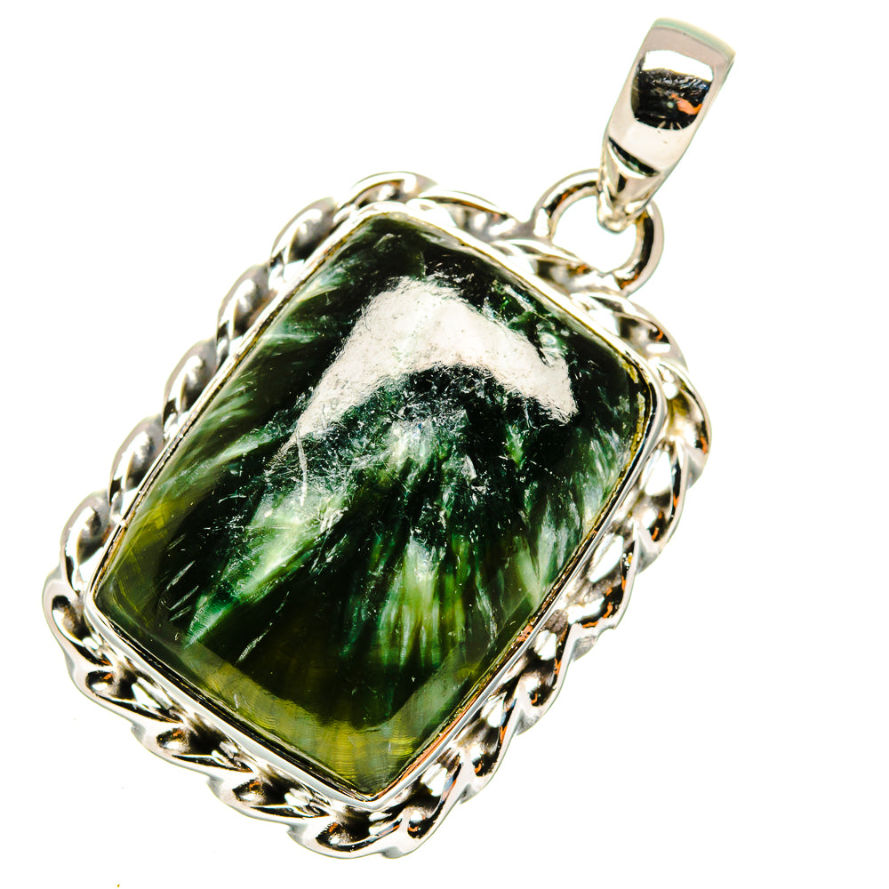 Seraphinite Pendants handcrafted by Anasilvercos - PD11347