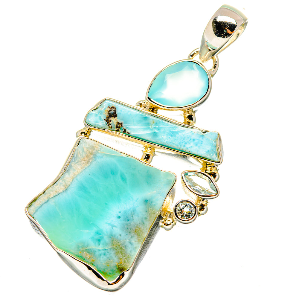 Larimar Pendants handcrafted by Anasilvercos - PD11353