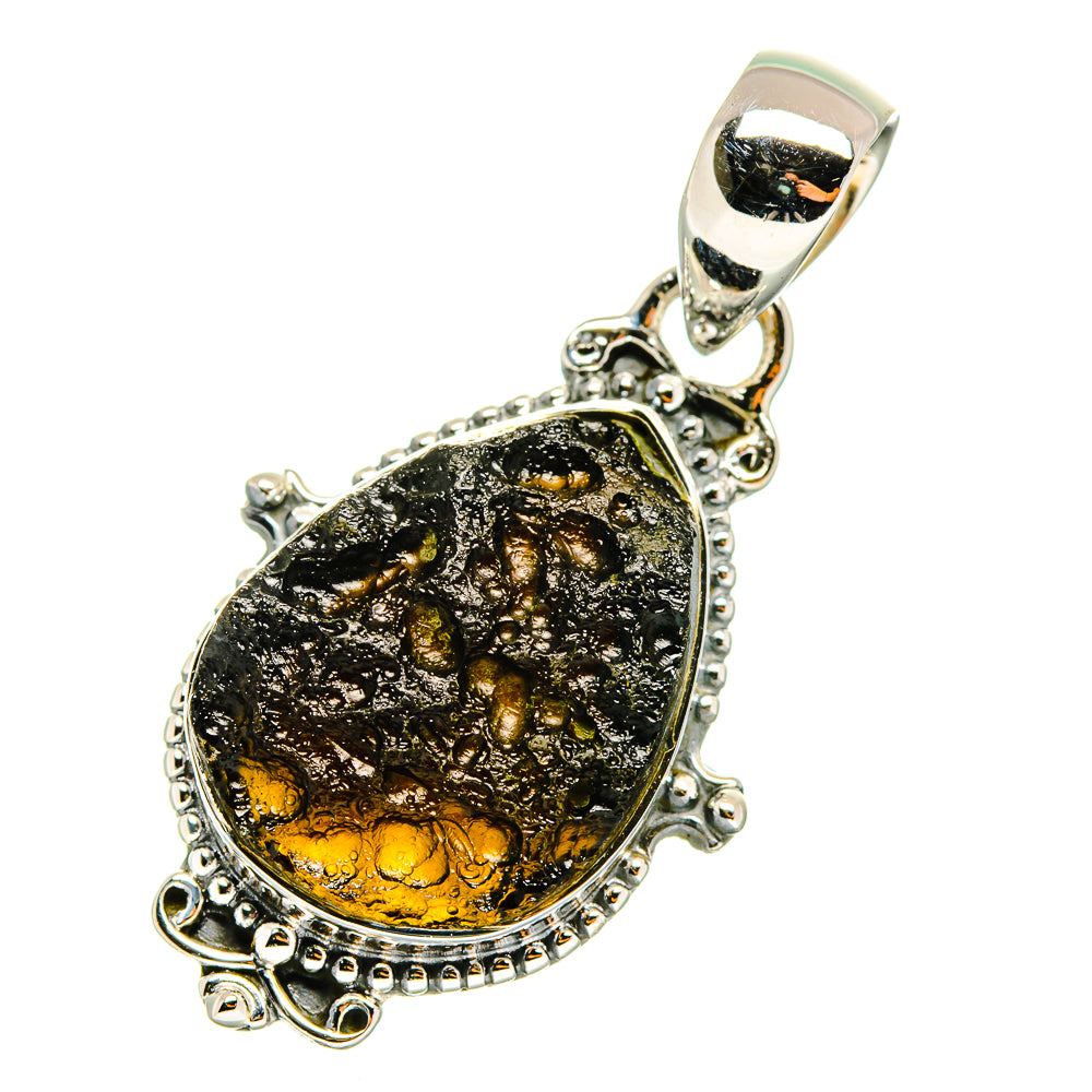 Tektite Pendants handcrafted by Anasilvercos - PD11356