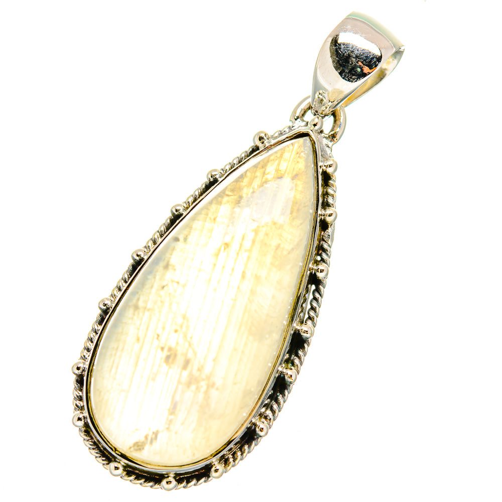 Rainbow Moonstone Pendants handcrafted by Anasilvercos - PD11357