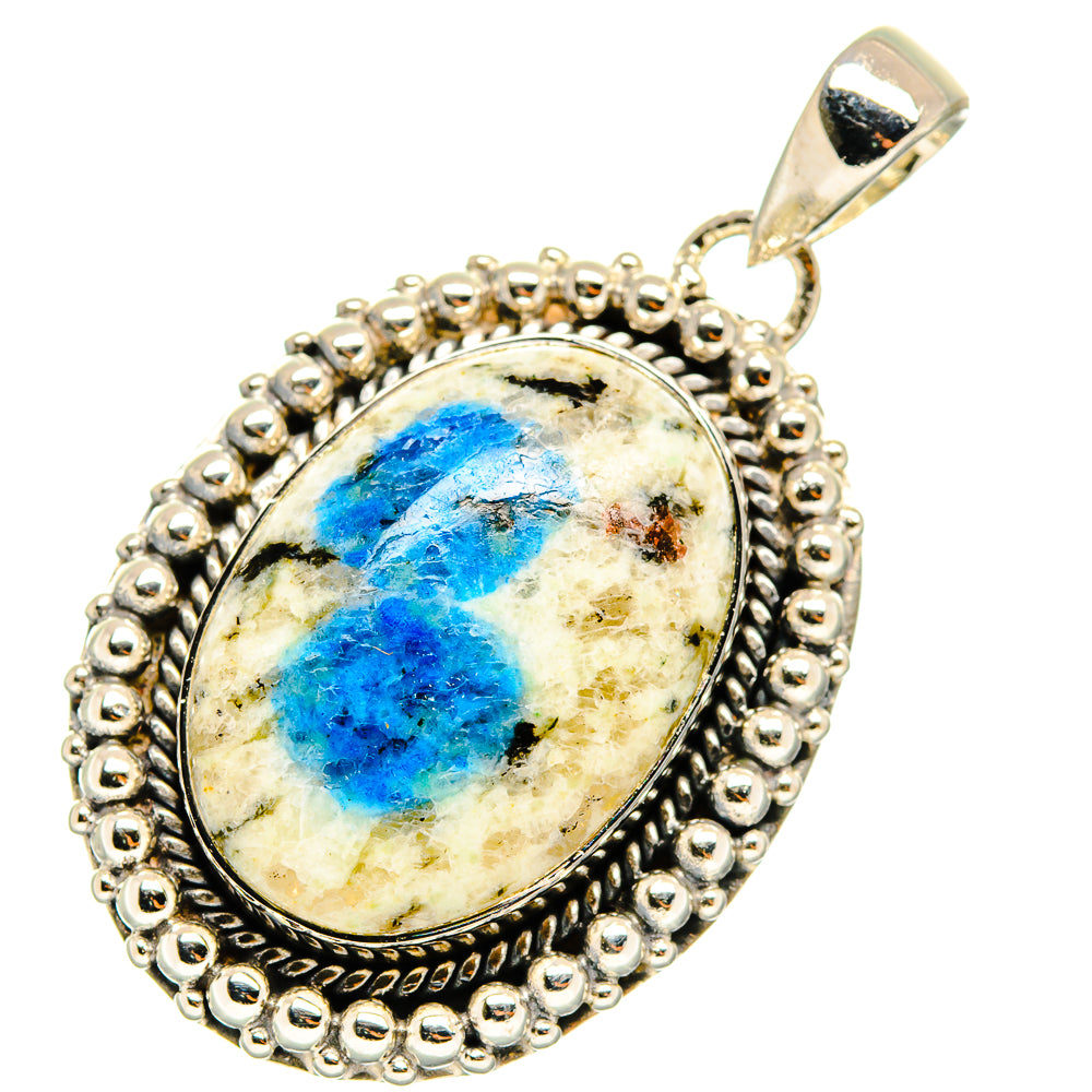 K2 Blue Azurite Pendants handcrafted by Anasilvercos - PD11361
