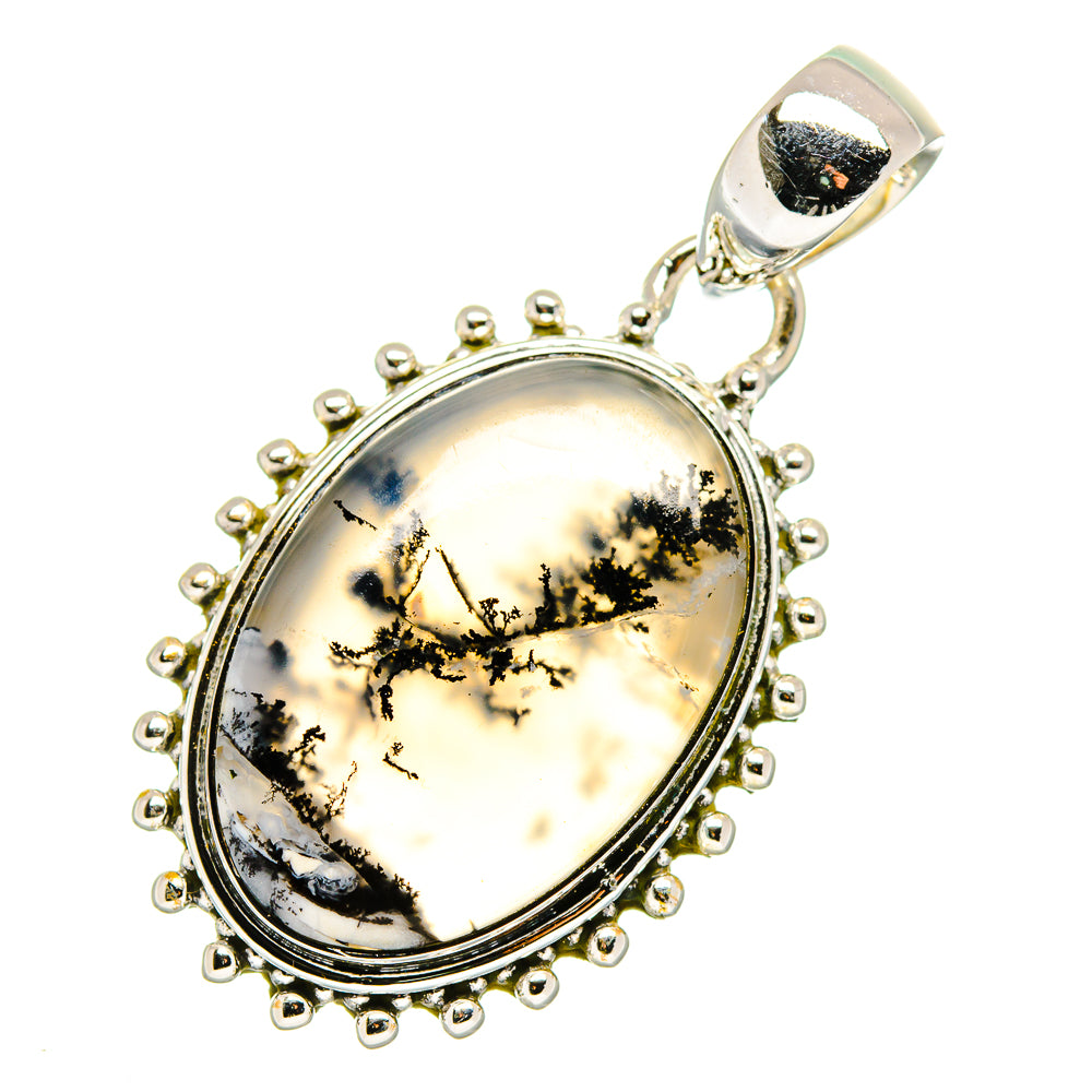 Dendritic Opal Pendants handcrafted by Anasilvercos - PD11368