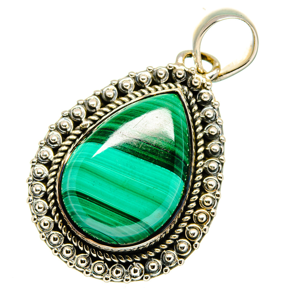 Malachite Pendants handcrafted by Anasilvercos - PD11374