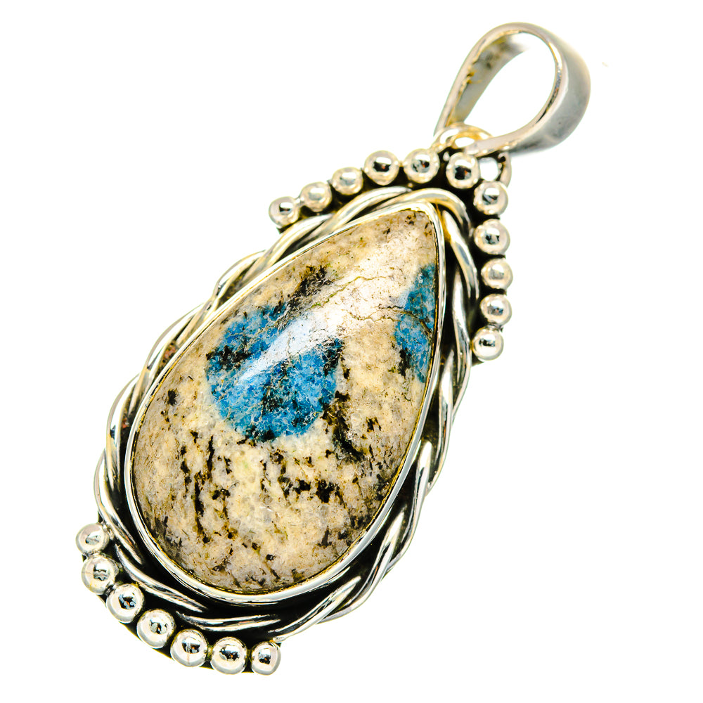 K2 Blue Azurite Pendants handcrafted by Anasilvercos - PD11392