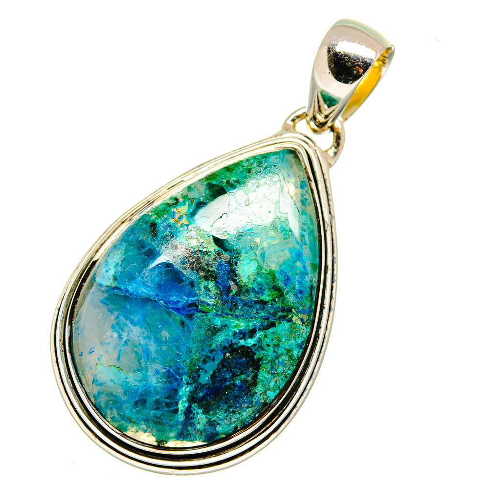 Chrysocolla Pendants handcrafted by Anasilvercos - PD11394