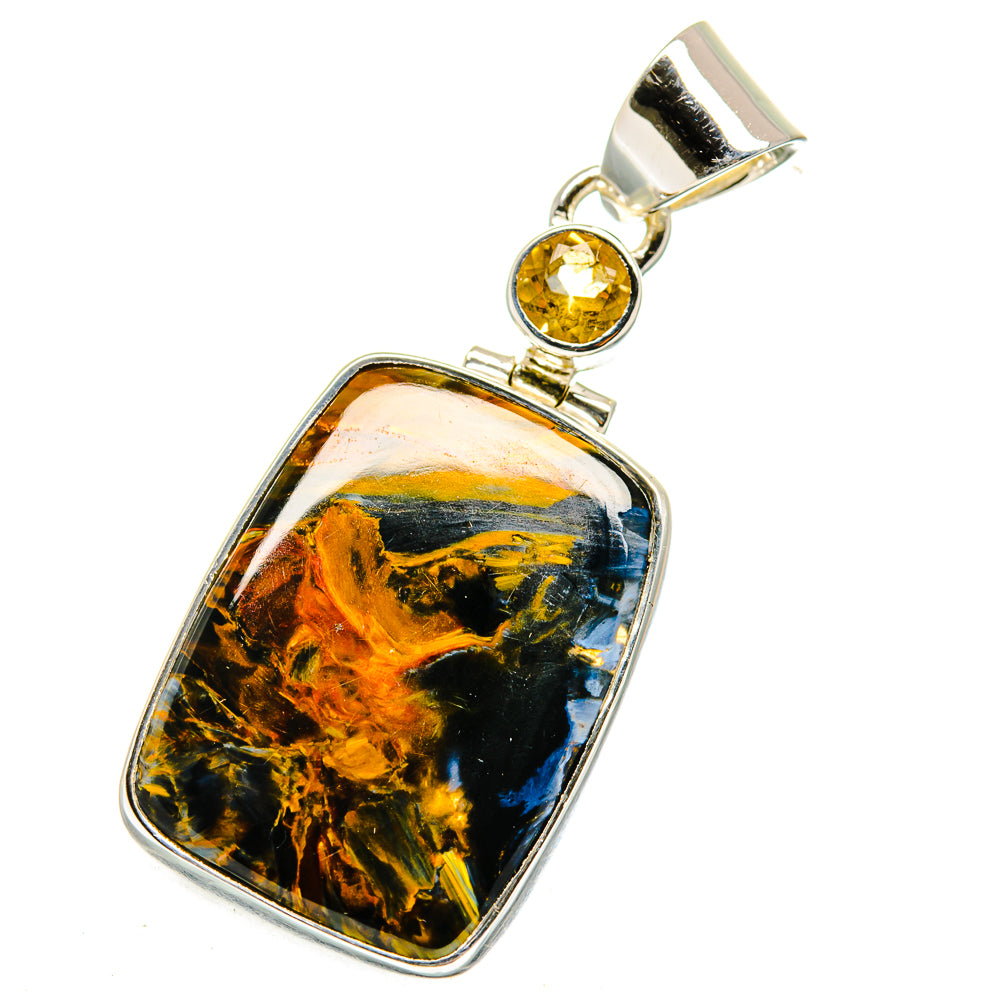 Golden Pietersite Pendants handcrafted by Anasilvercos - PD11404