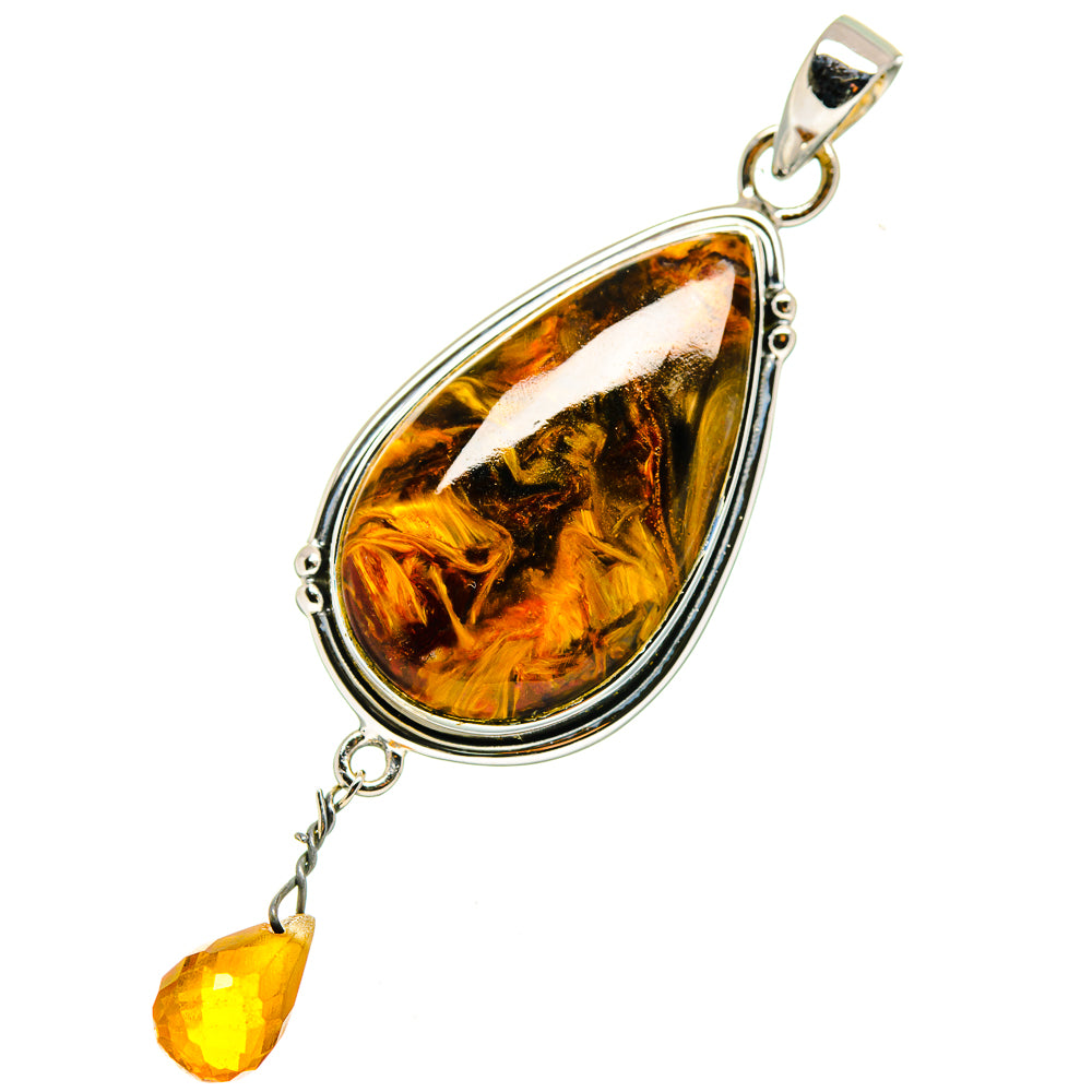Golden Pietersite Pendants handcrafted by Anasilvercos - PD11406