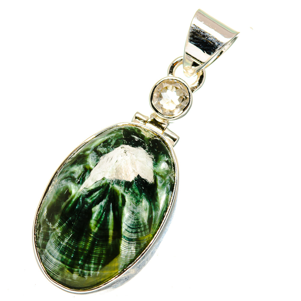 Seraphinite Pendants handcrafted by Anasilvercos - PD11413