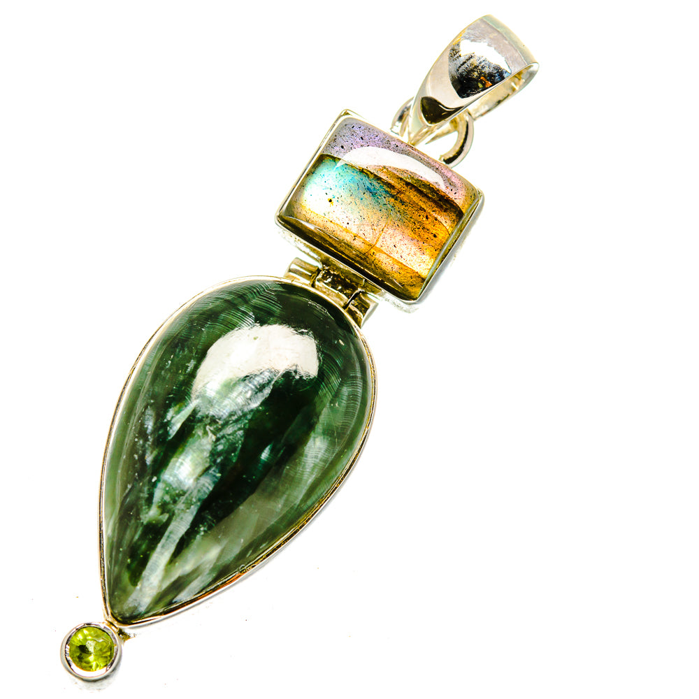 Seraphinite Pendants handcrafted by Anasilvercos - PD11417