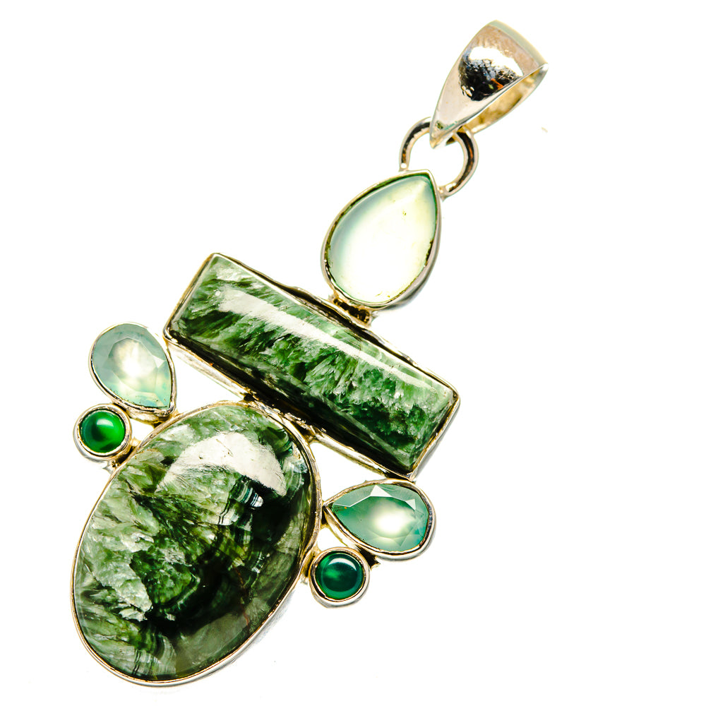 Seraphinite Pendants handcrafted by Anasilvercos - PD11418