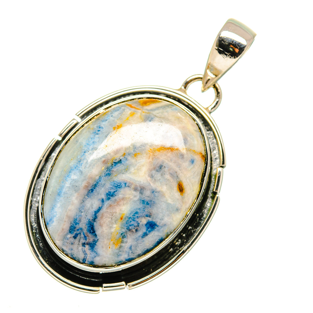 Blue Scheelite Pendants handcrafted by Anasilvercos - PD11425