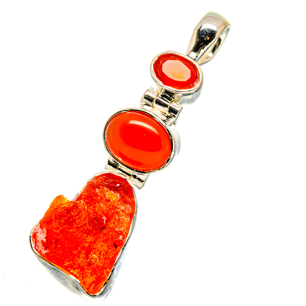 Carnelian Pendants handcrafted by Anasilvercos - PD11432
