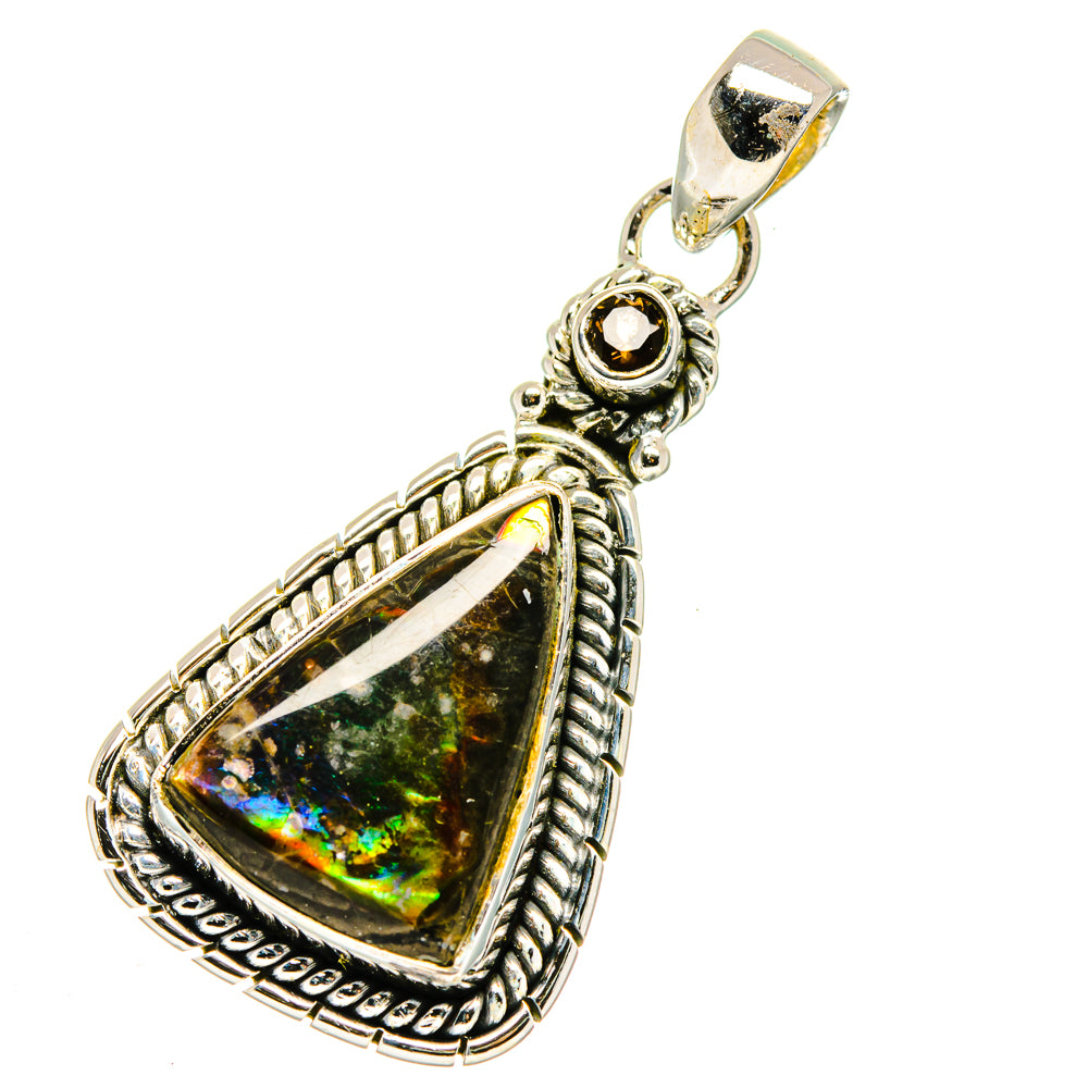 Ammolite Pendants handcrafted by Anasilvercos - PD11437