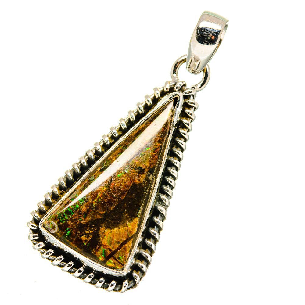 Ammolite Pendants handcrafted by Anasilvercos - PD11444