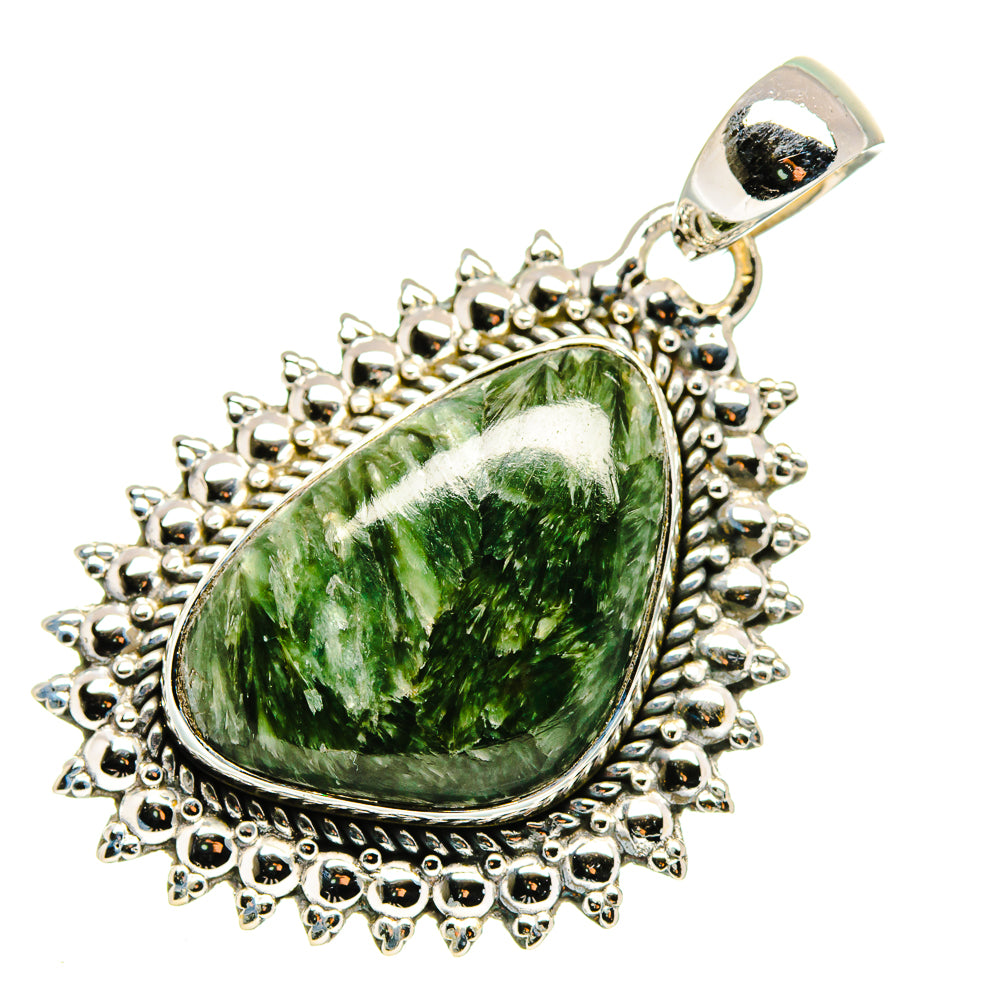 Seraphinite Pendants handcrafted by Anasilvercos - PD11445