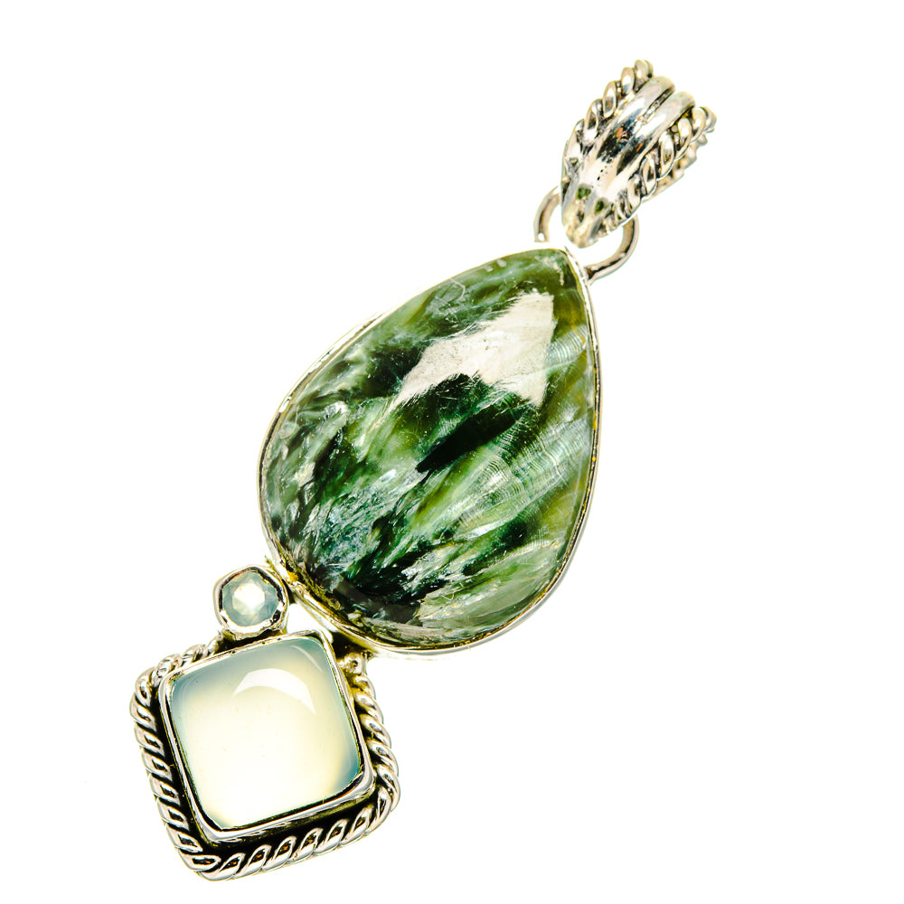 Seraphinite Pendants handcrafted by Anasilvercos - PD11447