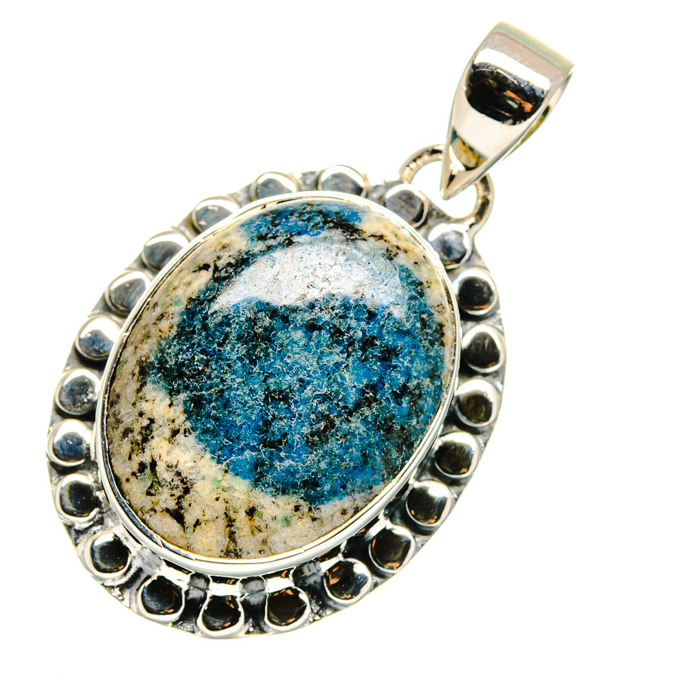 K2 Blue Azurite Pendants handcrafted by Anasilvercos - PD11450