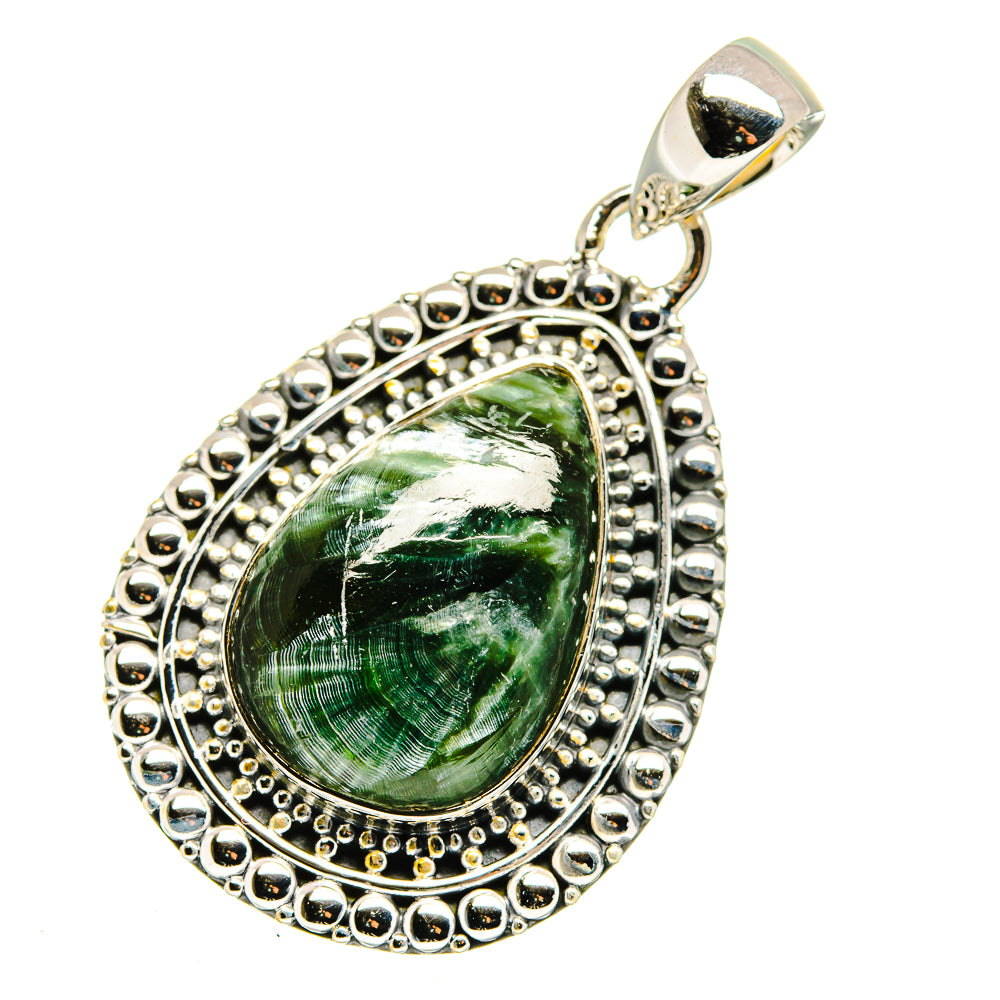 Seraphinite Pendants handcrafted by Anasilvercos - PD11454