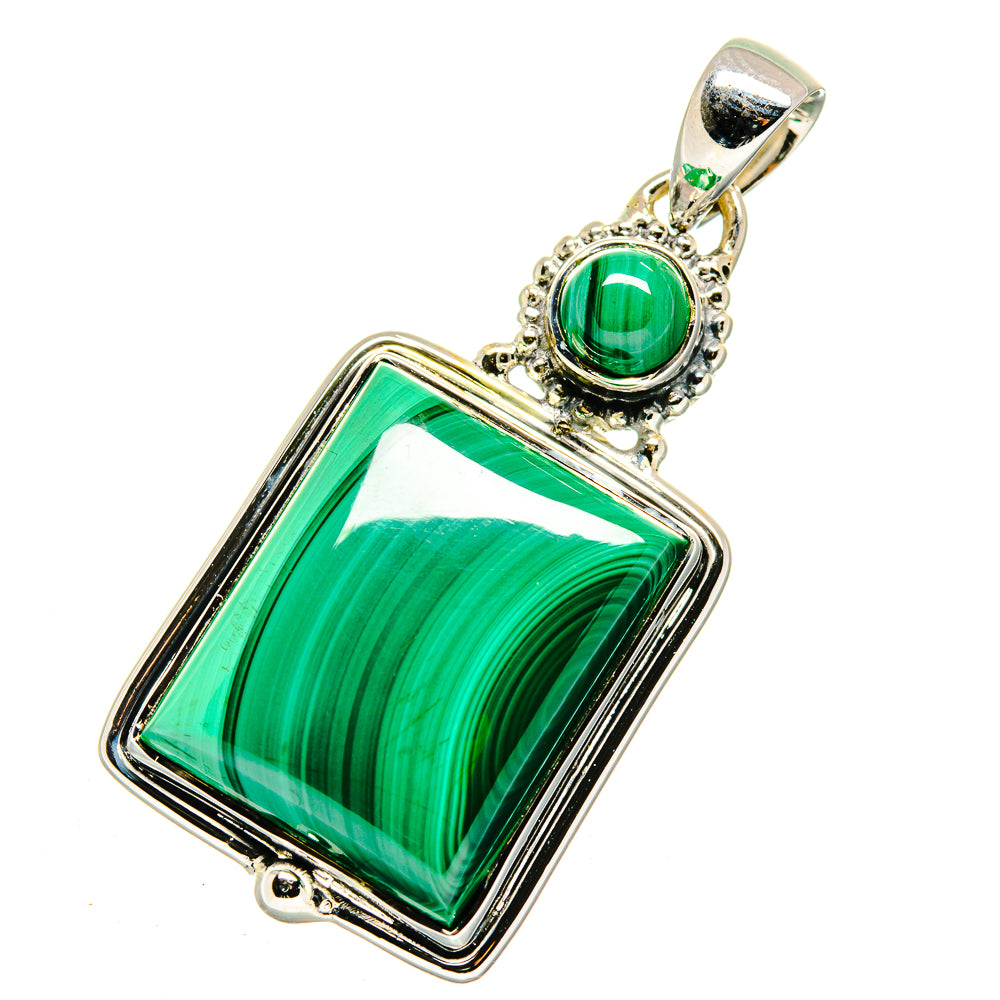 Malachite Pendants handcrafted by Anasilvercos - PD11455