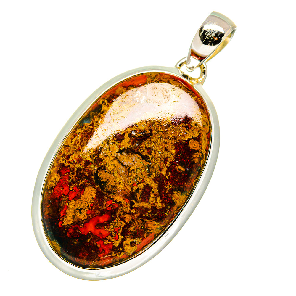 Moroccan Agate Pendants handcrafted by Anasilvercos - PD11464