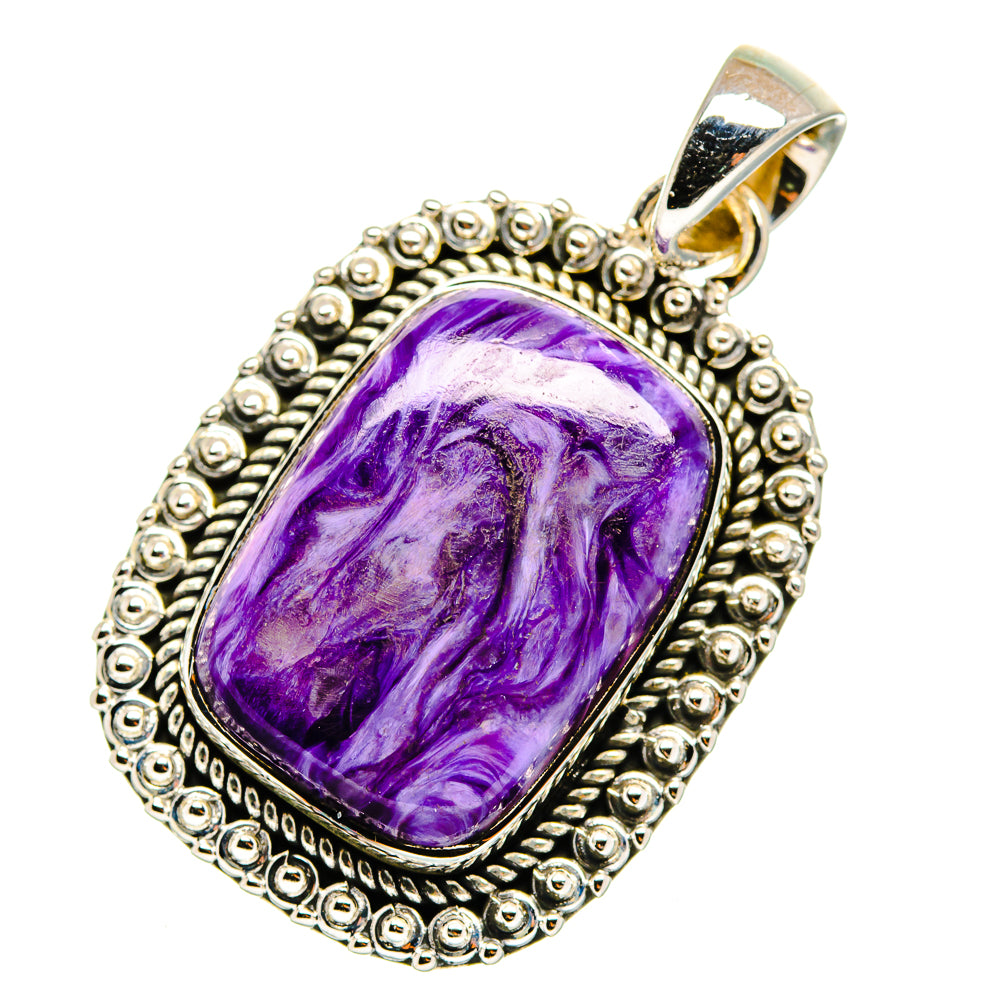 Charoite Pendants handcrafted by Anasilvercos - PD11467