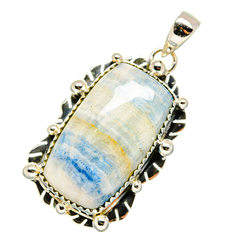 Blue Scheelite Pendants handcrafted by Anasilvercos - PD11473