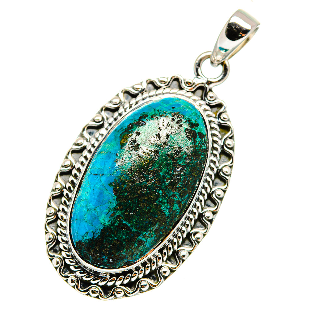 Chrysocolla Pendants handcrafted by Anasilvercos - PD11474