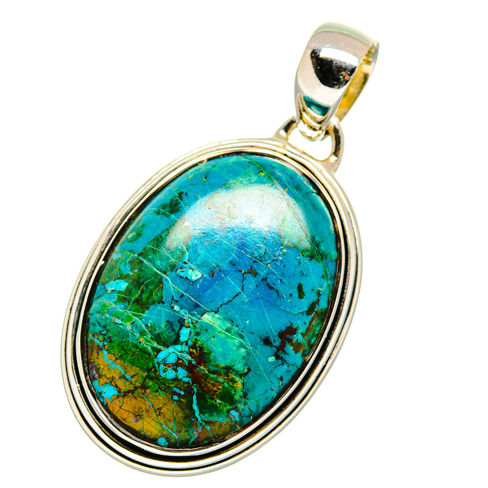 Chrysocolla Pendants handcrafted by Anasilvercos - PD11483