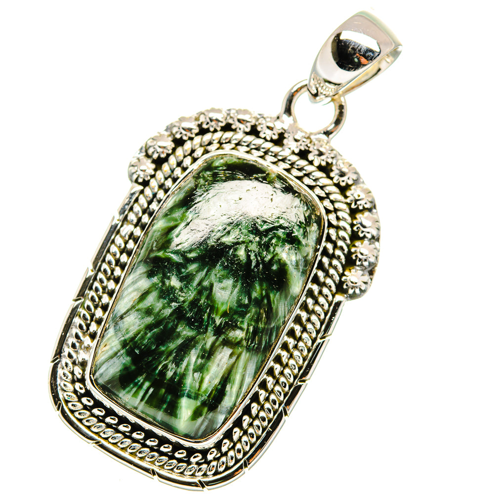 Seraphinite Pendants handcrafted by Anasilvercos - PD11501
