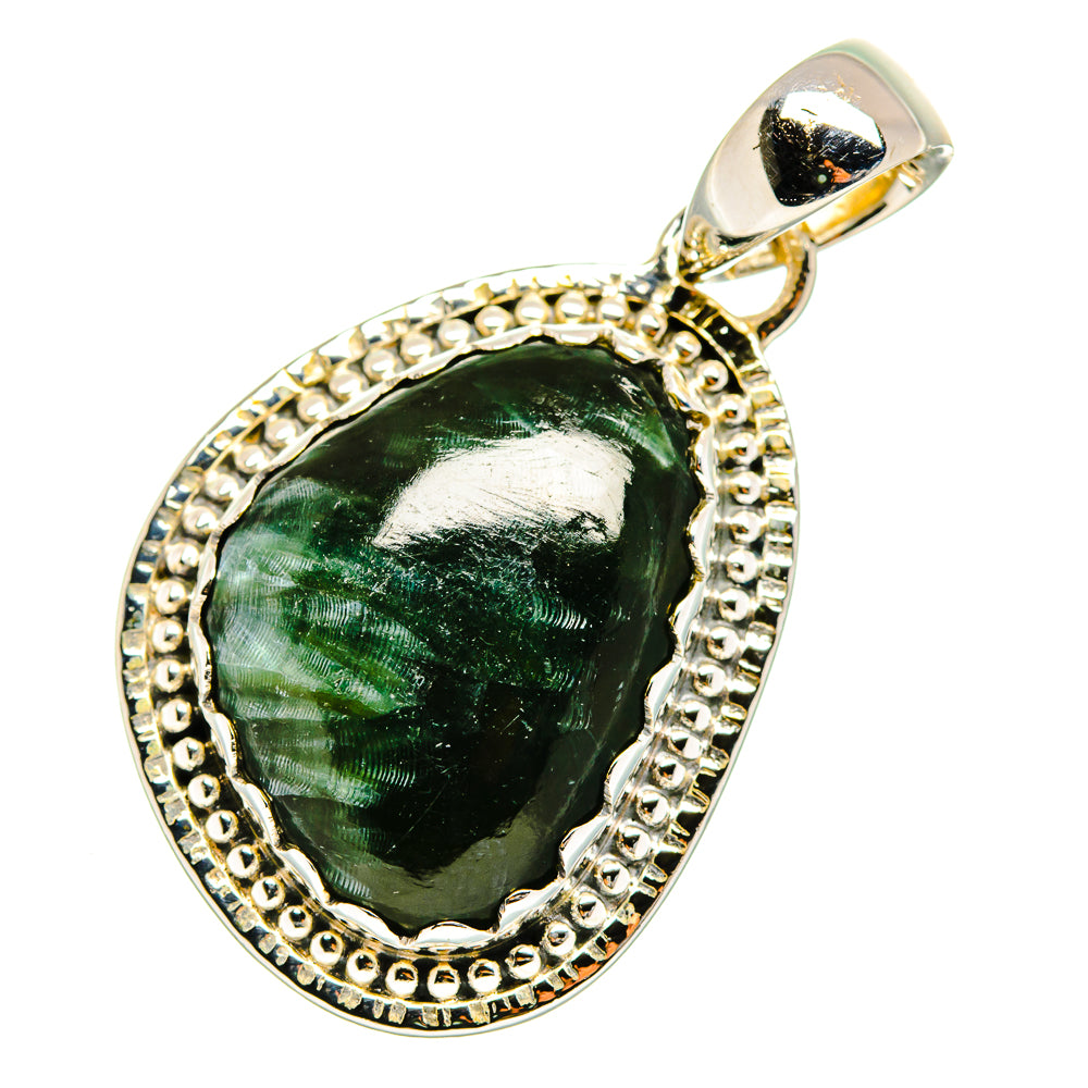Seraphinite Pendants handcrafted by Anasilvercos - PD11502