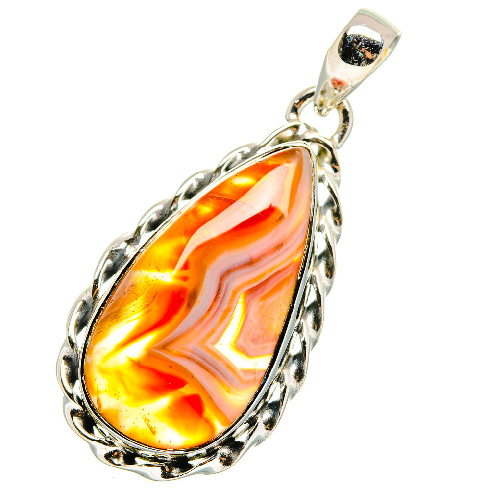 Botswana Agate Pendants handcrafted by Anasilvercos - PD11505