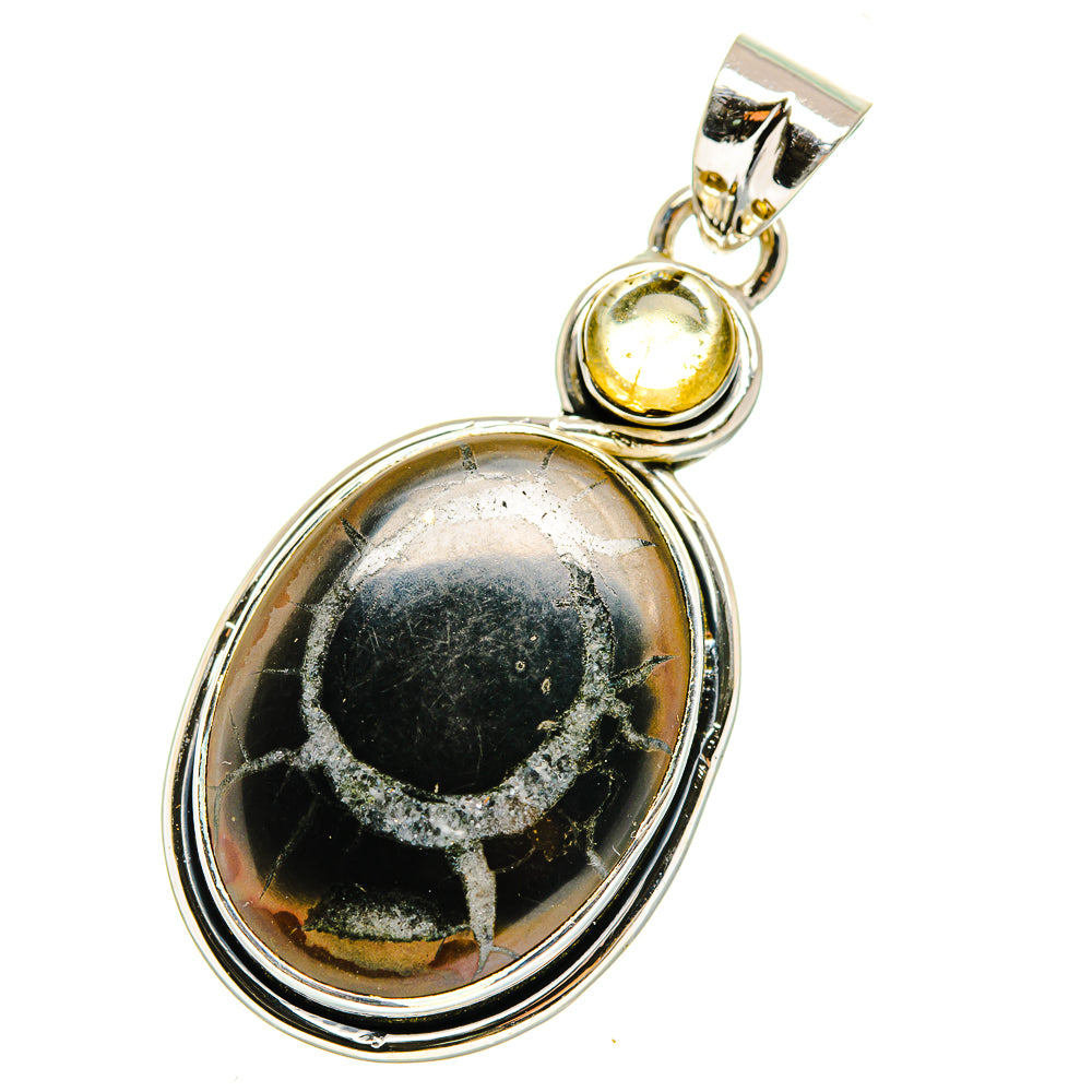 Septarian Geode Pendants handcrafted by Anasilvercos - PD11506