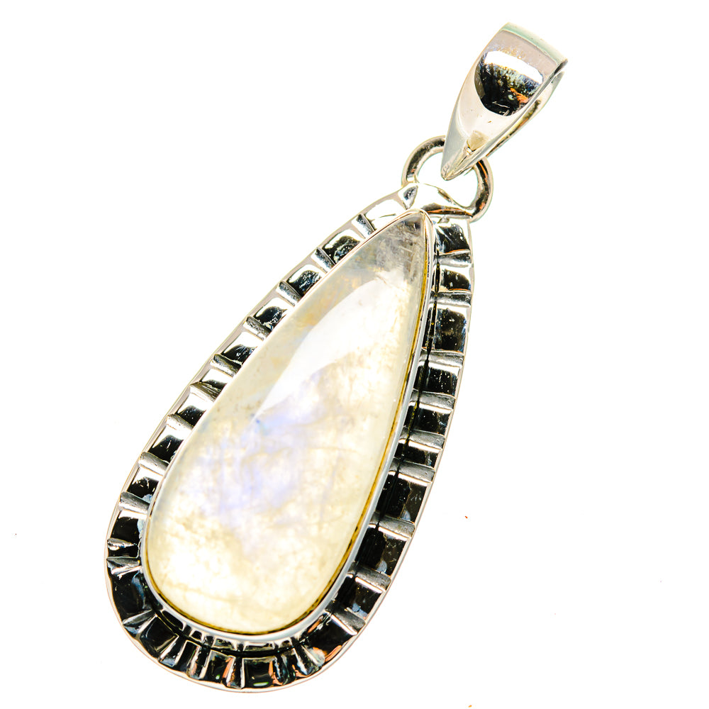 Rainbow Moonstone Pendants handcrafted by Anasilvercos - PD11516