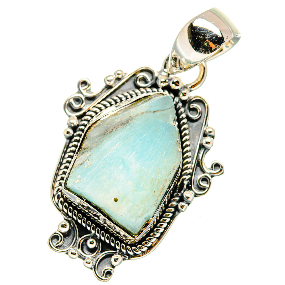 Aquamarine Pendants handcrafted by Anasilvercos - PD11518