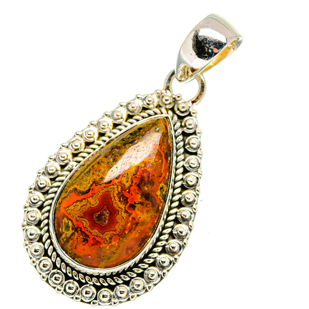 Moroccan Agate Pendants handcrafted by Anasilvercos - PD11530