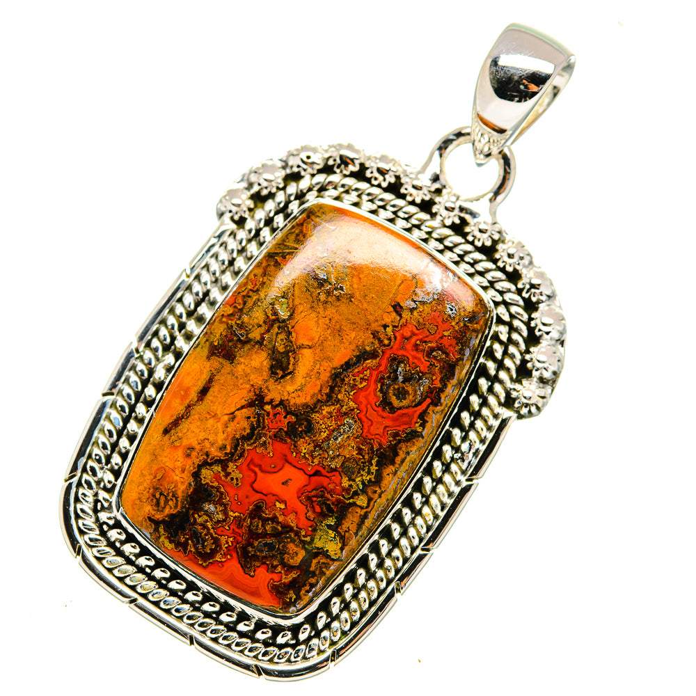Moroccan Agate Pendants handcrafted by Anasilvercos - PD11532