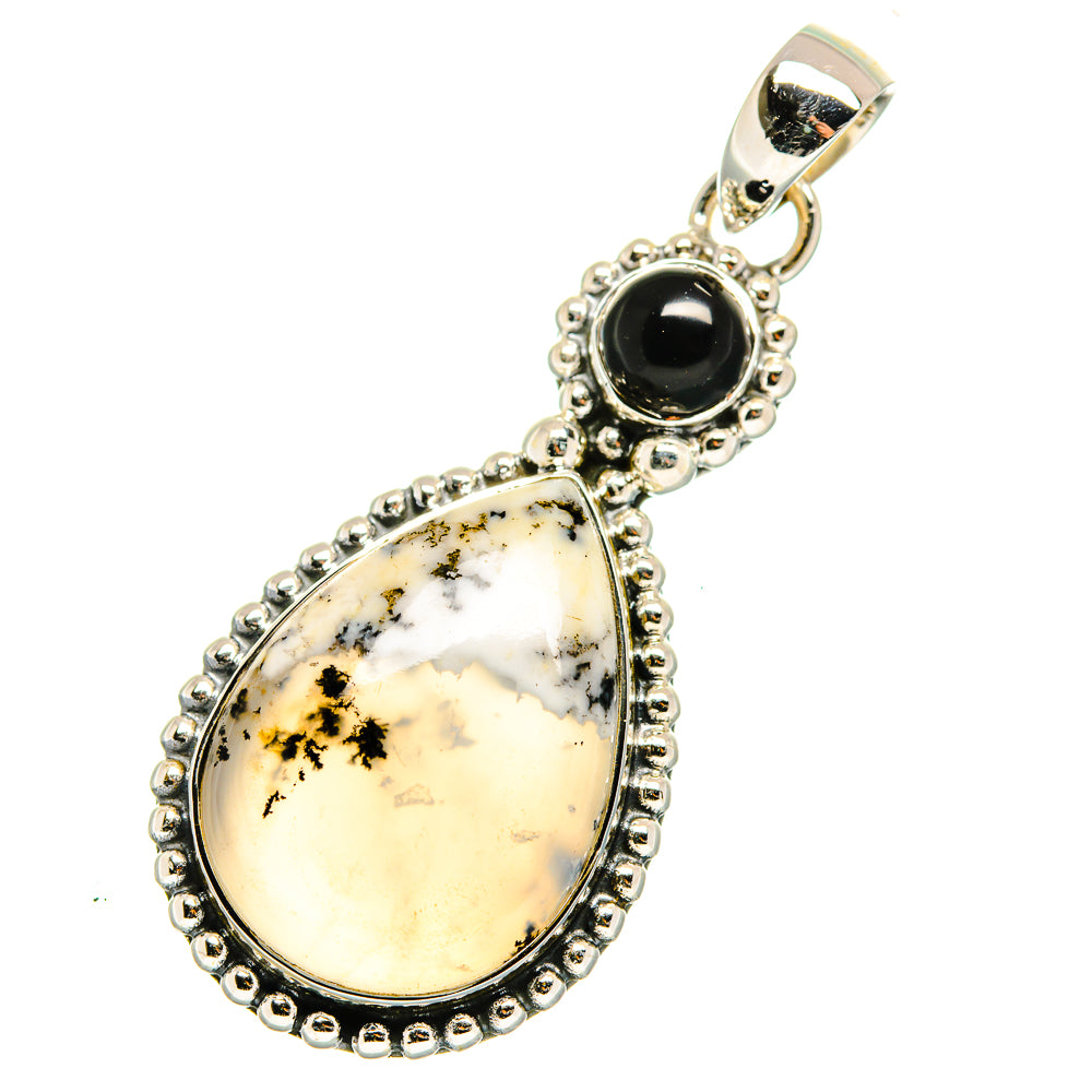 Dendritic Opal Pendants handcrafted by Anasilvercos - PD11535