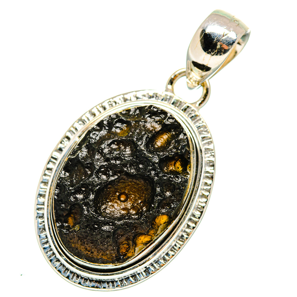 Tektite Pendants handcrafted by Anasilvercos - PD11541