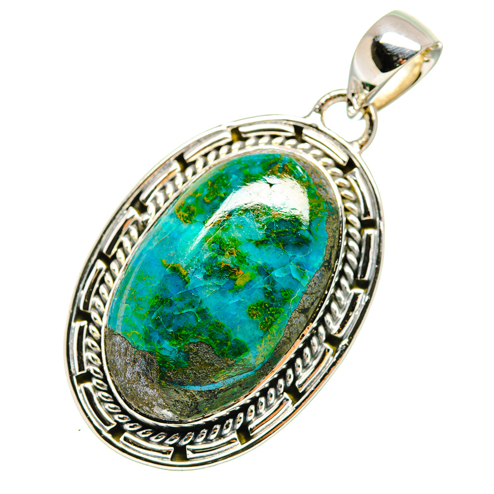 Chrysocolla Pendants handcrafted by Anasilvercos - PD11544