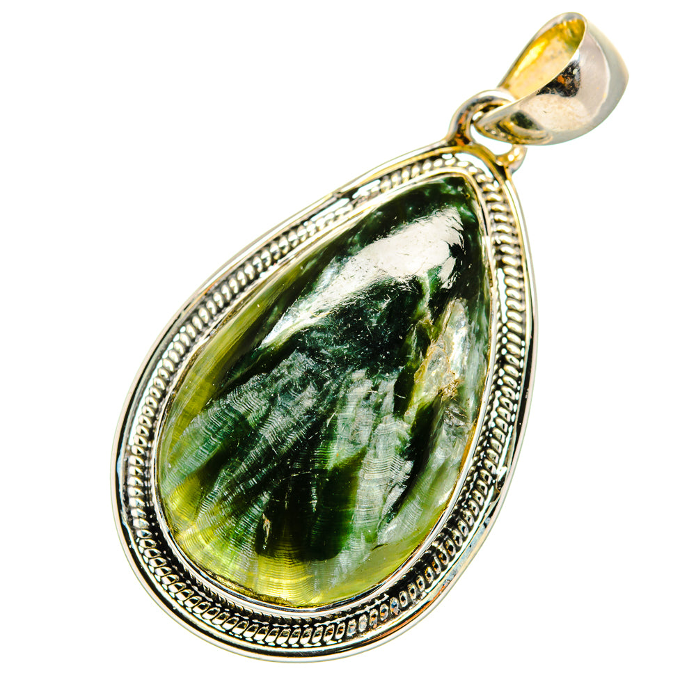 Seraphinite Pendants handcrafted by Anasilvercos - PD11551