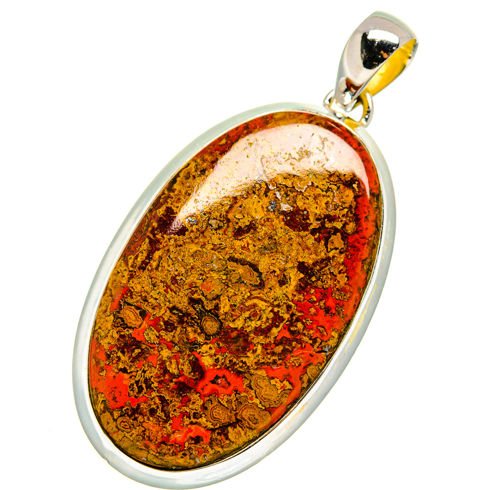 Moroccan Agate Pendants handcrafted by Anasilvercos - PD11564