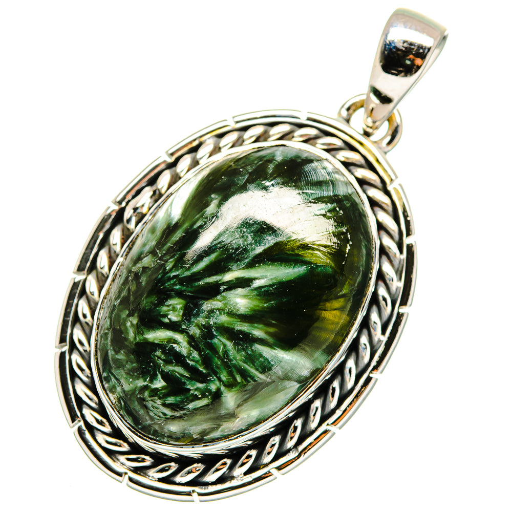 Seraphinite Pendants handcrafted by Anasilvercos - PD11585
