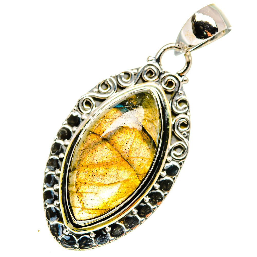 Labradorite Pendants handcrafted by Anasilvercos - PD11595