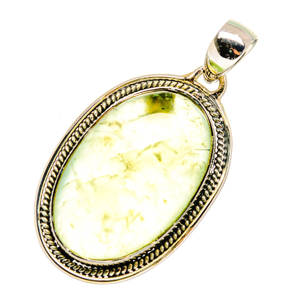 Prehnite Pendants handcrafted by Anasilvercos - PD11613