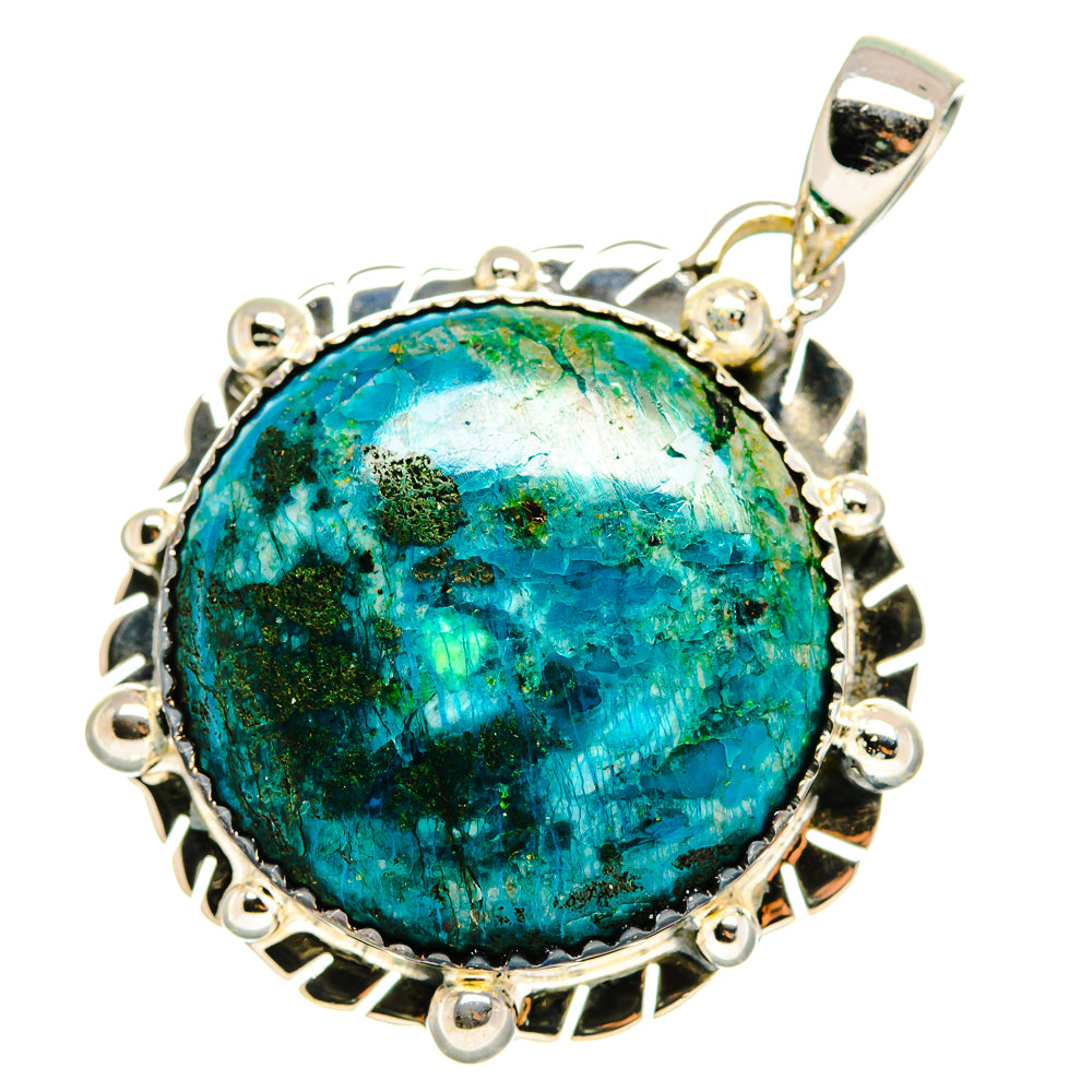 Chrysocolla Pendants handcrafted by Anasilvercos - PD11614