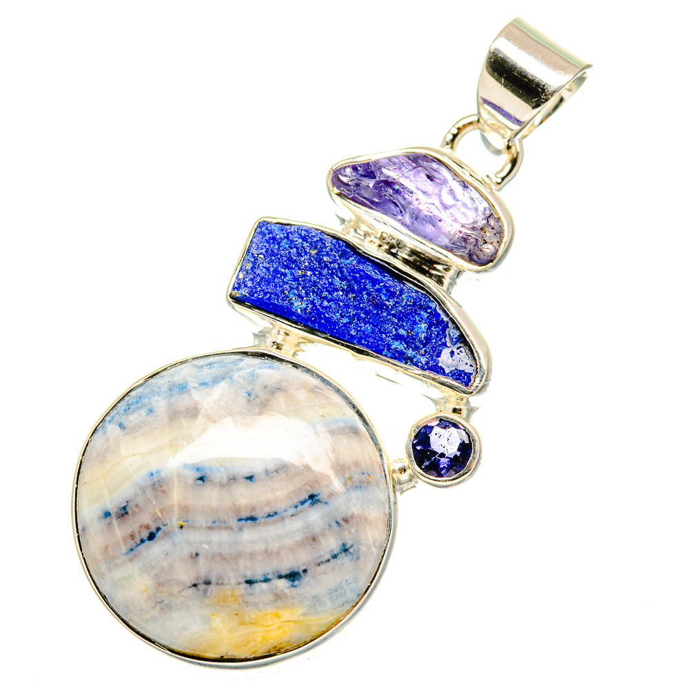 Blue Scheelite Pendants handcrafted by Anasilvercos - PD11630