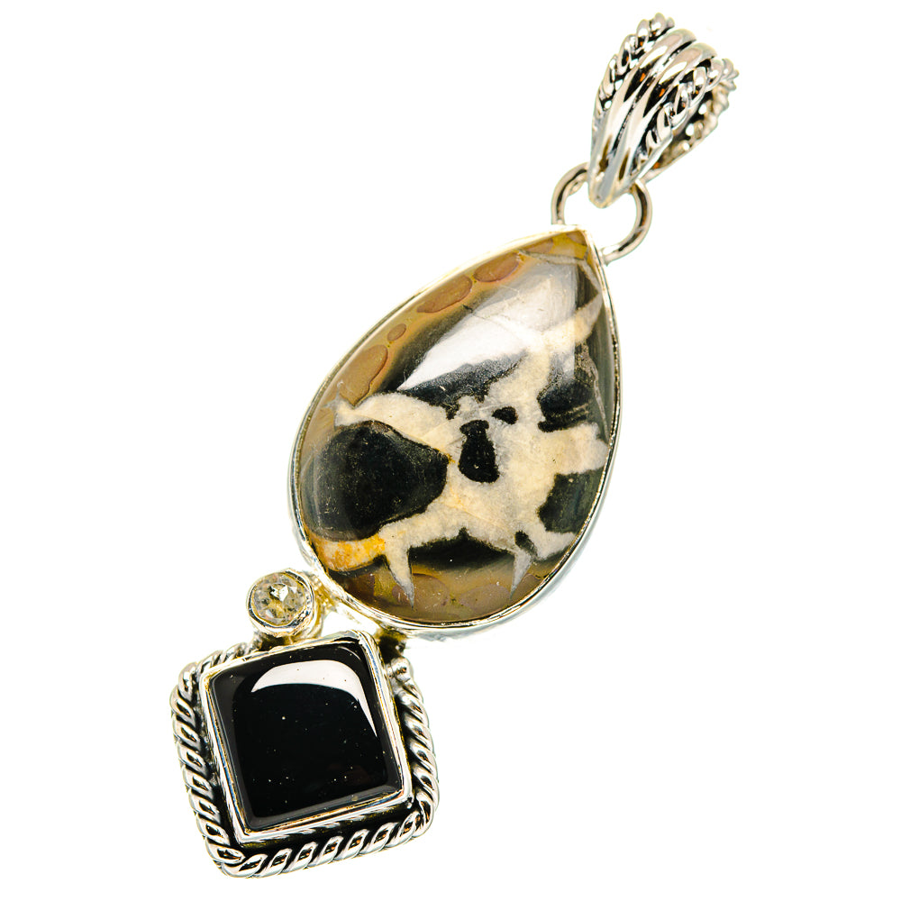 Septarian Geode Pendants handcrafted by Anasilvercos - PD11637