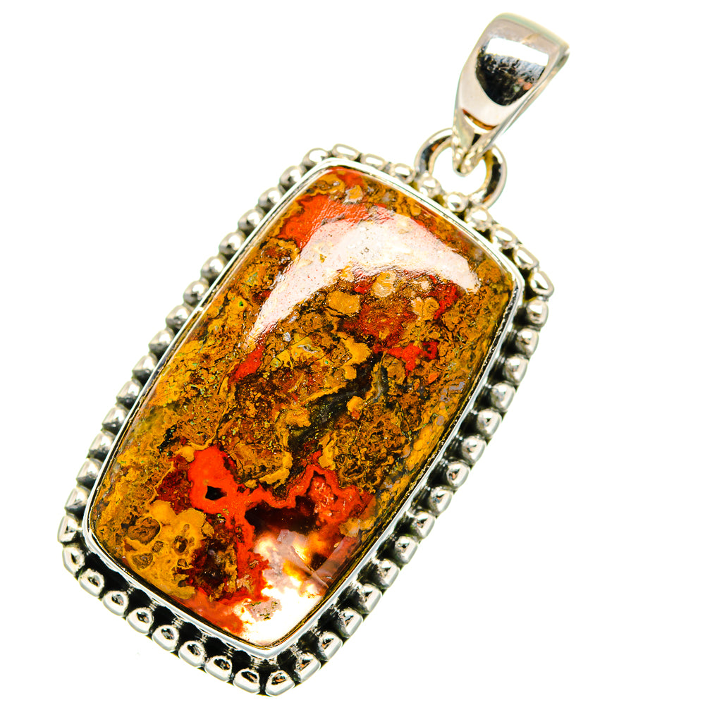 Moroccan Agate Pendants handcrafted by Anasilvercos - PD11649